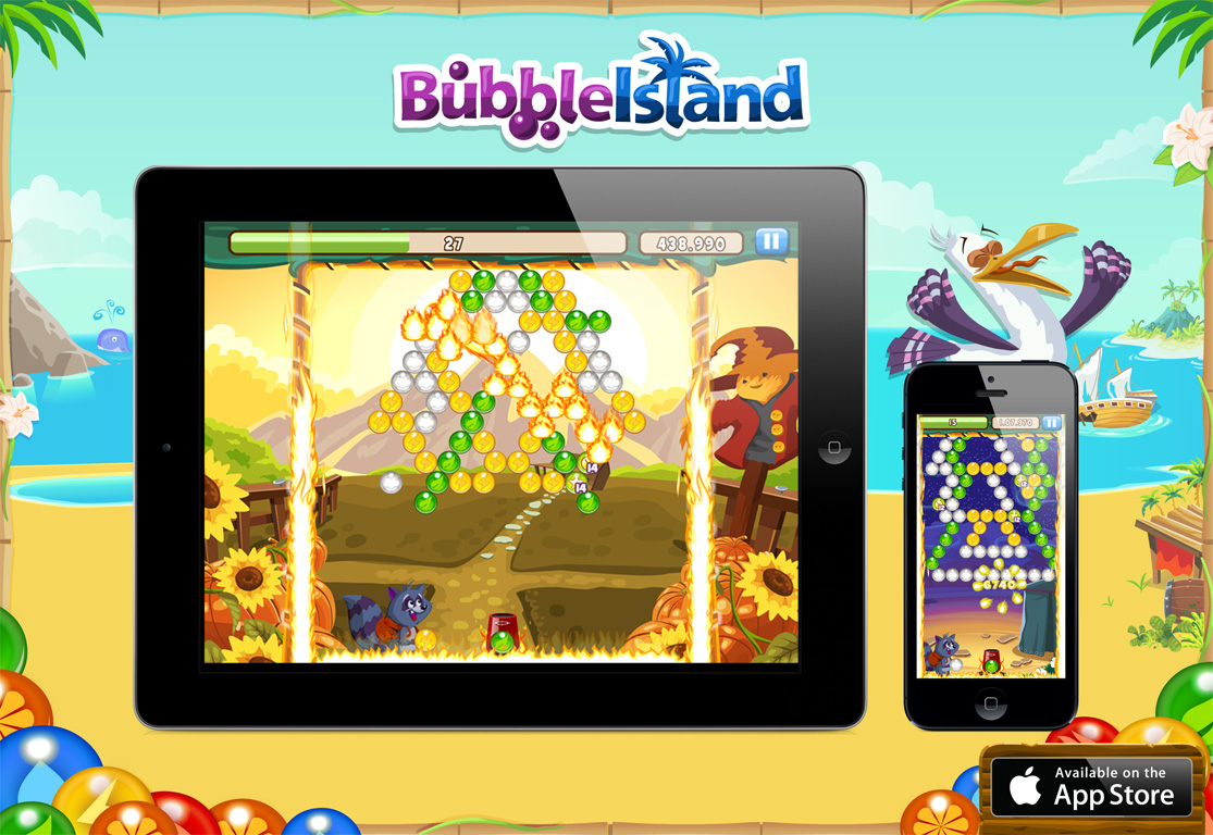 Wooga Blog Bubble Island Launches on Mobile